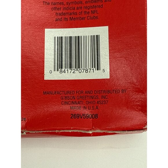 Vintage 1990s NFL Quarterback Club Valentines 32 Cards With Envelopes By Gibson - Picture 3 of 3